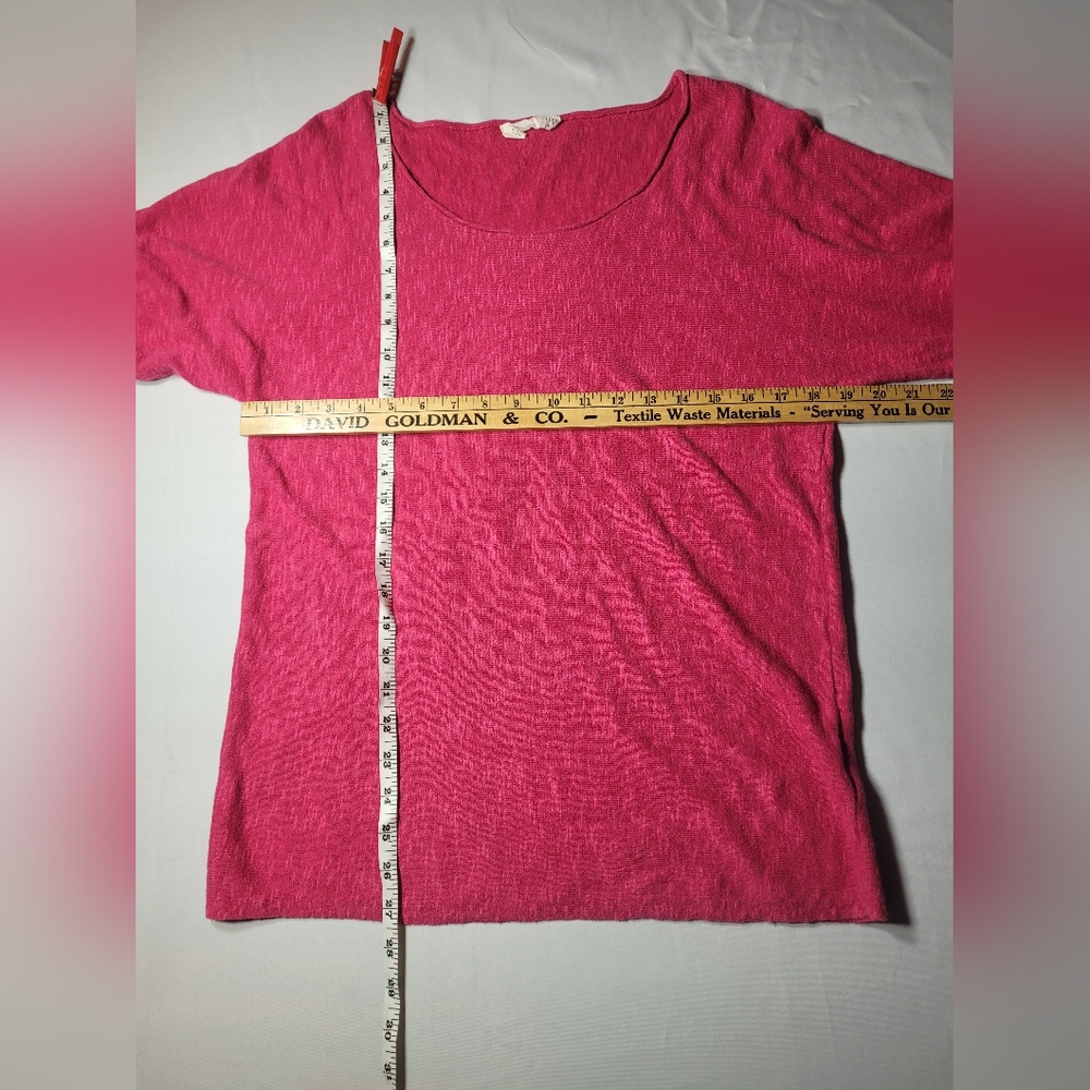 Eileen Fisher Linen Pink Top sz S - Picture 2 of 10